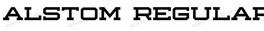 Alstom Regular字体转换